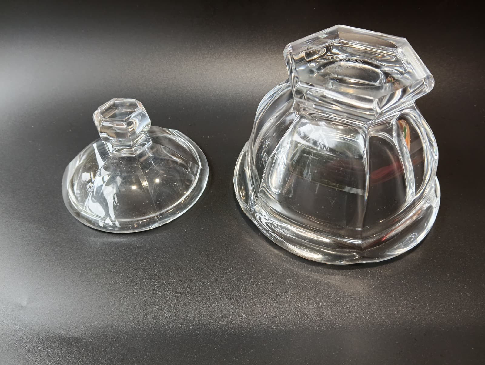 Drageoir couvert Harcourt, cristal de Baccarat 4