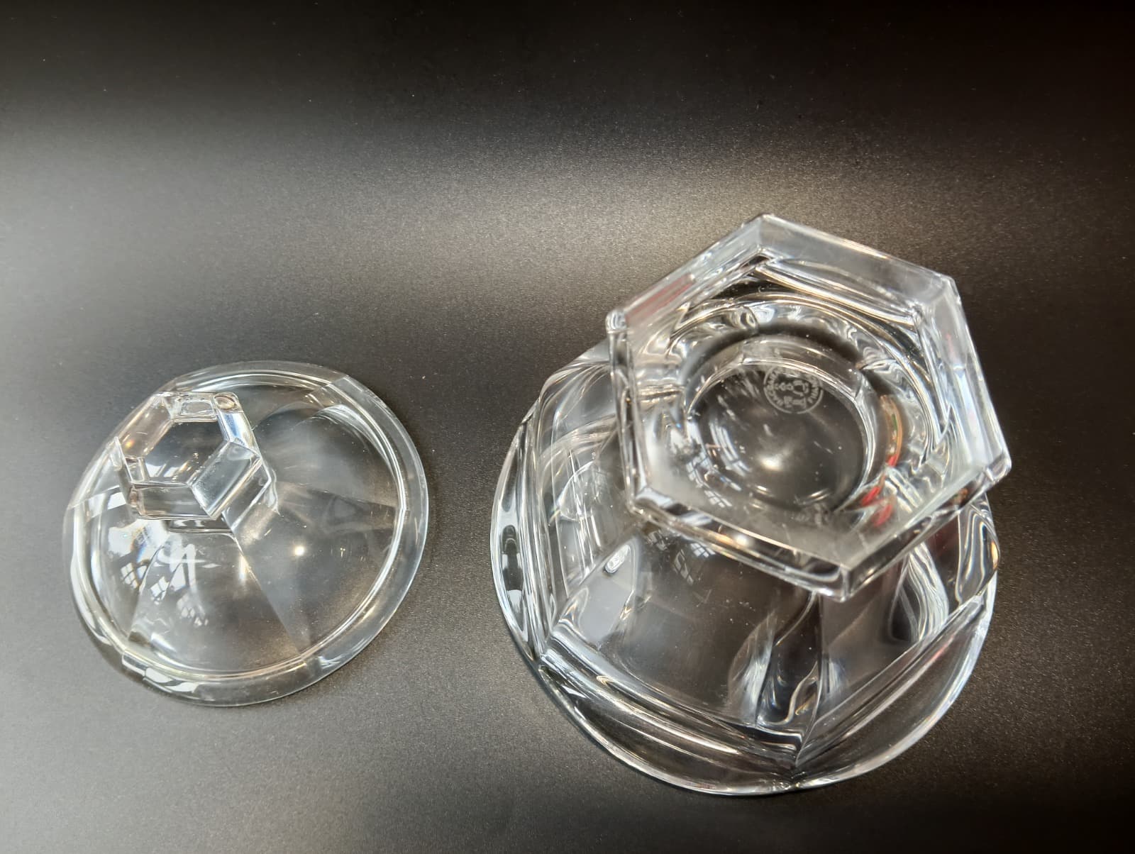 Drageoir couvert Harcourt, cristal de Baccarat 6